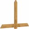Ekena Millwork Eugene Rough Sawn Timber Gable Bracket, Western Red Cedar, 72"W x 48"H x 2"D x 6"F, 16/12 Pitch GBW072X48X0206EUG00RWR - alternate 2